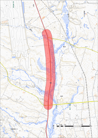 規制緩和ゾーニングの位置図