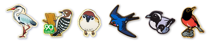 バードメイトピンバッジの写真