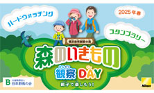 「森のいきもの観察DAY~親子で楽しもう!(2025春)」開催のご案内