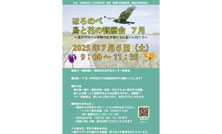 「ほろのべ鳥と花の観察会 7月」開催のお知らせ