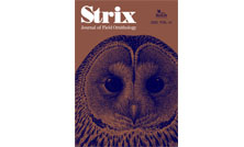 野外鳥類学論文集『Strix』第41号発行のお知らせ